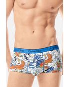 Calvin Klein Ck One Tattoo Low Rise Trunks - Lyst