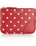 Comme Des Garçons Polka Dotprint Leather Coin Purse - Lyst