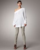 Donna Karan New York Biasseamed Skinny Pants - Lyst