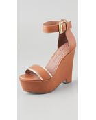 Elizabeth And James Sibil Wedge Platform Sandals - Lyst