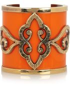 Emilio Pucci Goldplated Plexiglass Cuff - Lyst