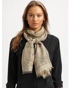 Gucci Tiger Gg Pattern Stole Scarf - Lyst