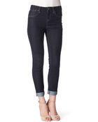 Karen Millen Dark Turn Up Jeans - Lyst