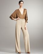 Ralph Lauren Collection Sheila Wideleg Wool Pants - Lyst