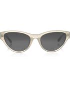 The Row Cat Eye Acetate and Leather Sunglasses - Lyst