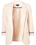 Topshop Ponte Boyfriend Blazer - Lyst