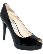 Michael Kors Michael York Peep-Toe Platform Pumps - Lyst