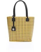 Tory Burch Basket Weave Straw Small Tote - Lyst