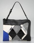3.1 Phillip Lim Axial Patchwork Clutch - Lyst
