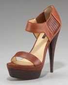 Rachel Zoe Gored Platform Sandal - Lyst