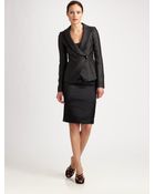 Armani Stripe Shawl Collar Jacket - Lyst