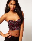ASOS Collection Asos Corset in Rocco Print - Lyst