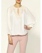 Beyond Vintage Dolman Silk Blouse - Lyst