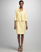 Bigio Collection Pique Dress Jacket Set - Lyst