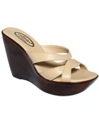 Callisto Sugar Wedge Sandals - Lyst