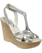 Callisto Monaco Wedge Sandals - Lyst
