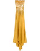 Elie Saab Seq Bust W Slk Skirt Drs 12 - Lyst