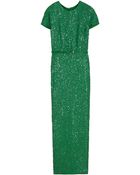 Elie Saab Fully Sequined Long Dress - Lyst