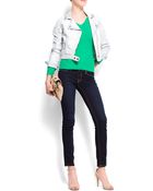 Mango Vneck Jumper - Lyst
