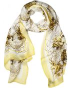 Roberto Cavalli Submarine Print Silk Chiffon - Lyst