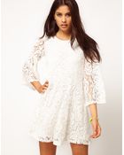 John Zack John Zack Lace Swing Babydoll Dress - Lyst