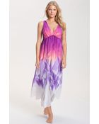 Natori Sapa Layered Nightgown - Lyst