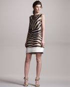 Giambattista Valli Zebra-print Shift Dress - Lyst