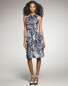 Oscar de la Renta Patchwork Sequined Dress - Lyst