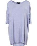 Topshop Plain Oversized Night Tee - Lyst