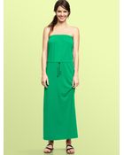 Gap Strapless Maxi Dress - Lyst