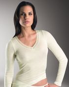 Hanro Woolen Silk Lace-trim Top - Lyst