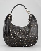 Jimmy Choo Solar Studded Hobo - Lyst