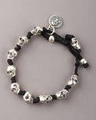King Baby Studio Knotted Skull Bracelet - Lyst