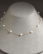 Mikimoto Akoya Pearl Necklace - Lyst