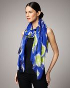 Oscar de la Renta Ikat-printed Scarf - Lyst