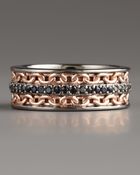 Stephen Webster Black Sapphire Chain Ring - Lyst