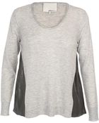3.1 Phillip Lim Merino Wool Sweater with Silk Inserts - Lyst