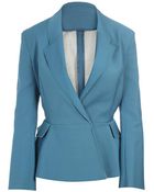 Acne Studios Turner Raw Structured Woolcotton Blazer - Lyst