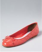 Delman Flats Falon Patent Ballet - Lyst