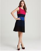DKNY C Color Block Pleated Dress - Lyst