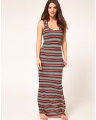 French Connection Maxi Beach Dress with Retro Stripe - Lyst
