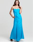 Jill Stuart Dress Gown Ruffle Strapless Gown - Lyst