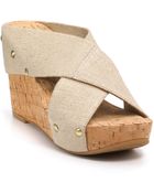 Lucky Brand Miller2 Platform Wedge Sandals - Lyst