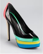Ruthie DavisĀ® Pumps Popsicle Patent Peep Toe - Lyst