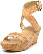 Stuart Weitzman Wedges Wraptorlo Ankle Sandals - Lyst