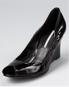 Vera Wang Lavender Wedges Jesse Peep Toe - Lyst