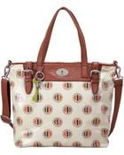 Fossil Vintage Keyper Coated Canvas Tote - Lyst