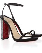 Christian Louboutin Au Palace 120 Crystalheel Satin Sandals - Lyst