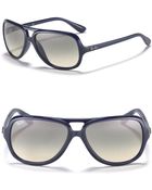 Ray-Ban Mens Highstreet Acetate Aviator Sunglasses - Lyst