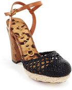 Sam Edelman Rella Chunky Heel Closed Toe Sandals - Lyst
